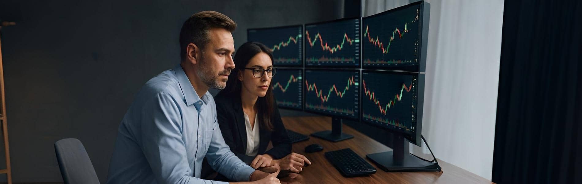 A Man Creating Anual Trade Market Analysis Report